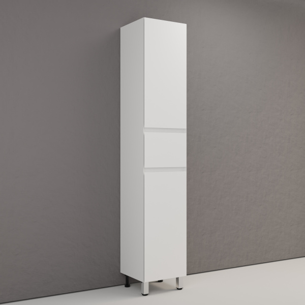 Пенал напольный R Style Line Манхэттен ЛС-00002384 белый матовый